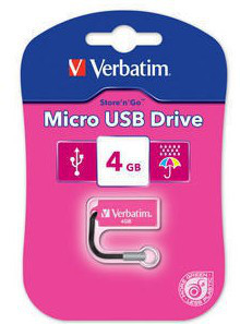 Verbatim Micro USB Drive 4GB - Hot Pink – image 5