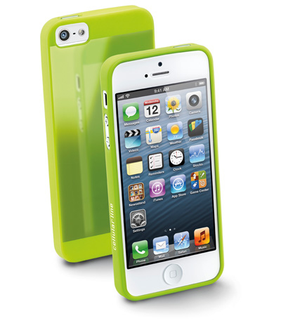 Cellularline GUMMYSLIMIPHONE5G mobile phone case Cover Green – image 1