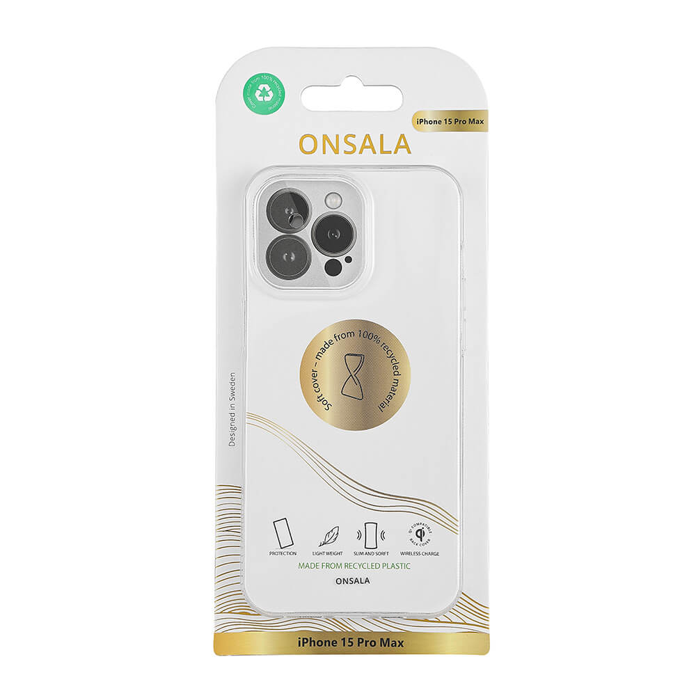 Onsala Phone Case Recycled TPU Transparent - iPhone 15 Pro Max – image 2