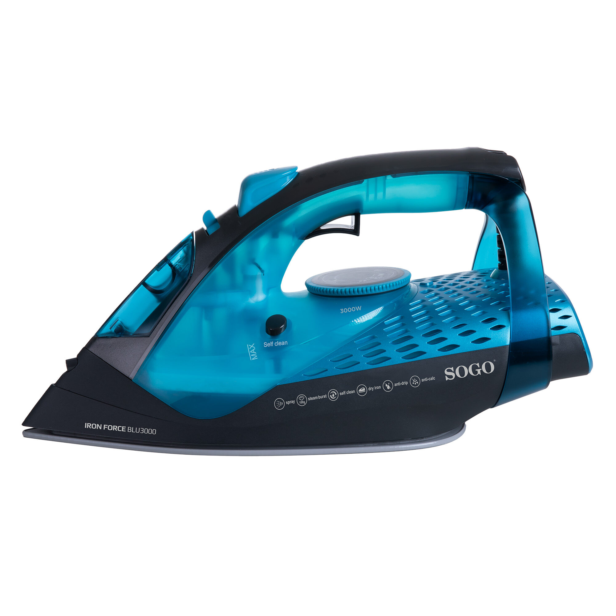 Sogo PLA-SS-6345 iron Dry & Steam iron Ceramic soleplate – image 7