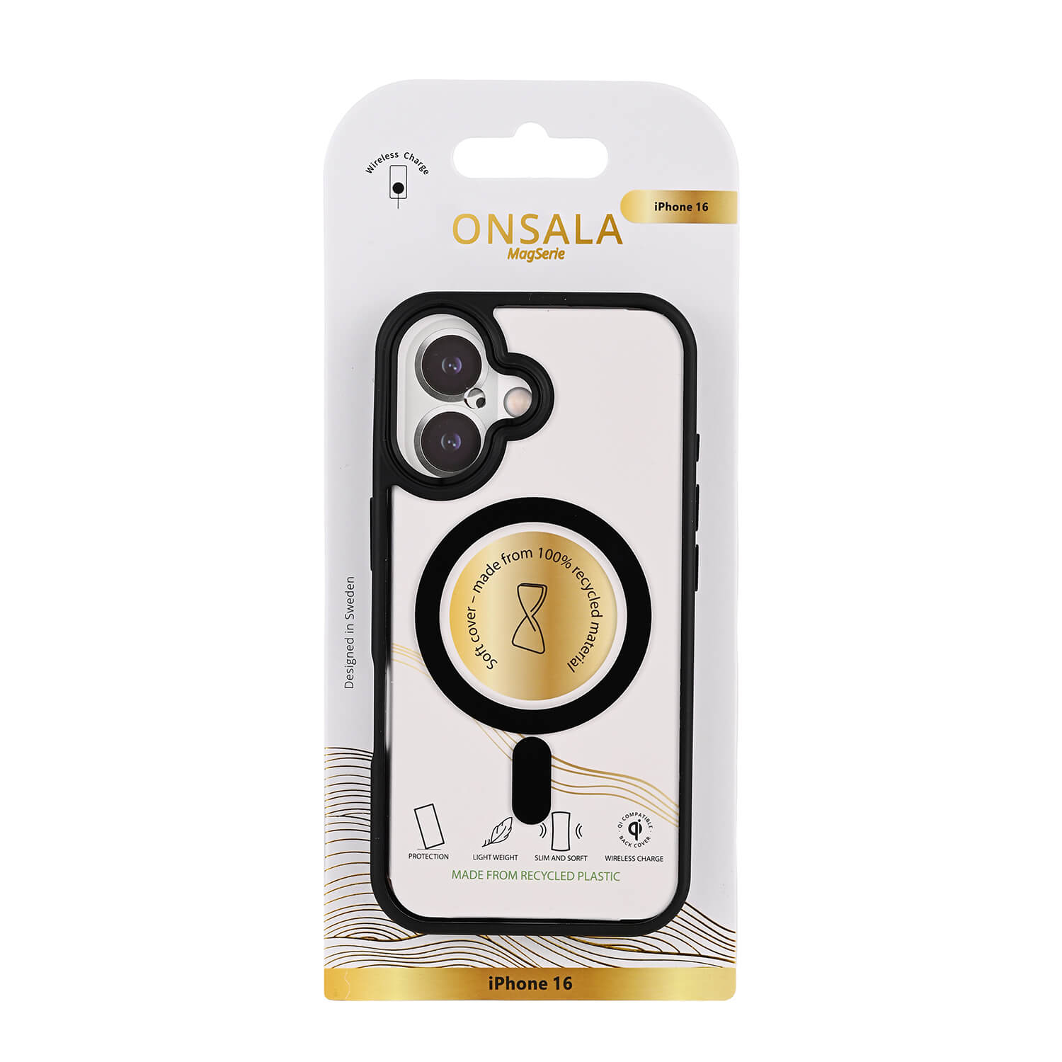 Onsala Phone Case Bumper MagSeries Black & Clear - iPhone 16 – image 2