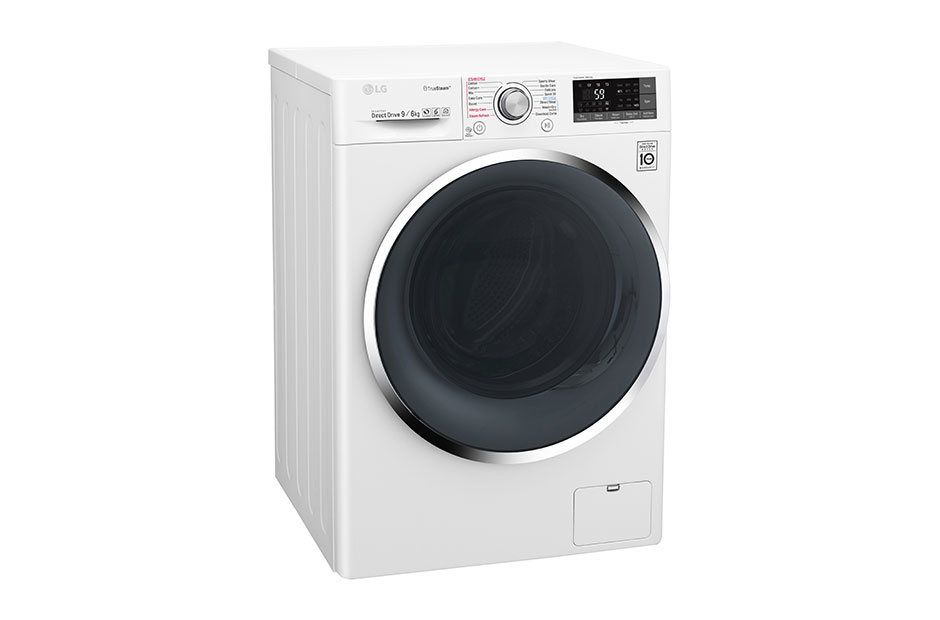 LG F4J8FH2W washer dryer Freestanding Front-load Black, White – image 2