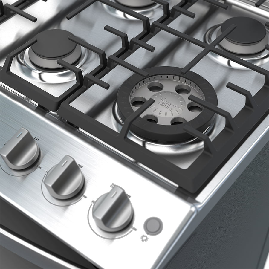 Whirlpool WFR5000D cooker Freestanding cooker Gas Grey – image 5
