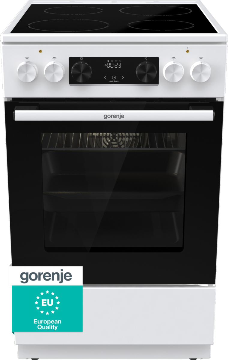 Gorenje G600 GEC5C61WG Freestanding cooker Electric Ceramic hob White