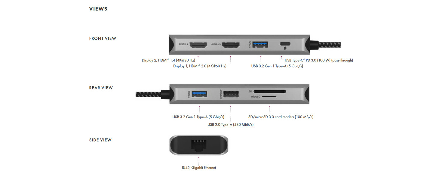 ICY BOX IB-DK4012-CPD Wired USB 3.2 Gen 1 (3.1 Gen 1) Type-C Anthracite, Black – image 6