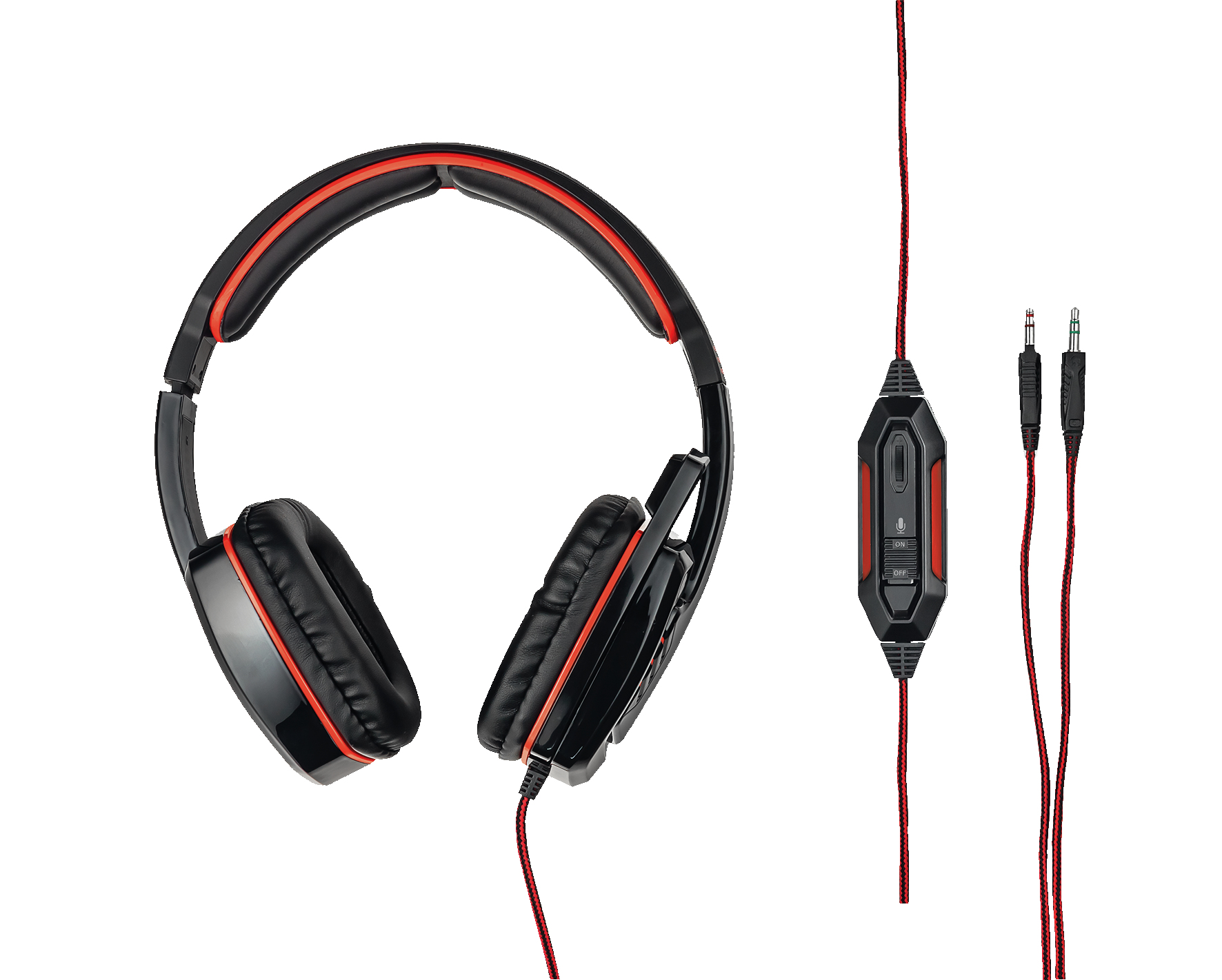 Trust 20174 headphones/headset Wired Head-band Music Black, Red – image 2