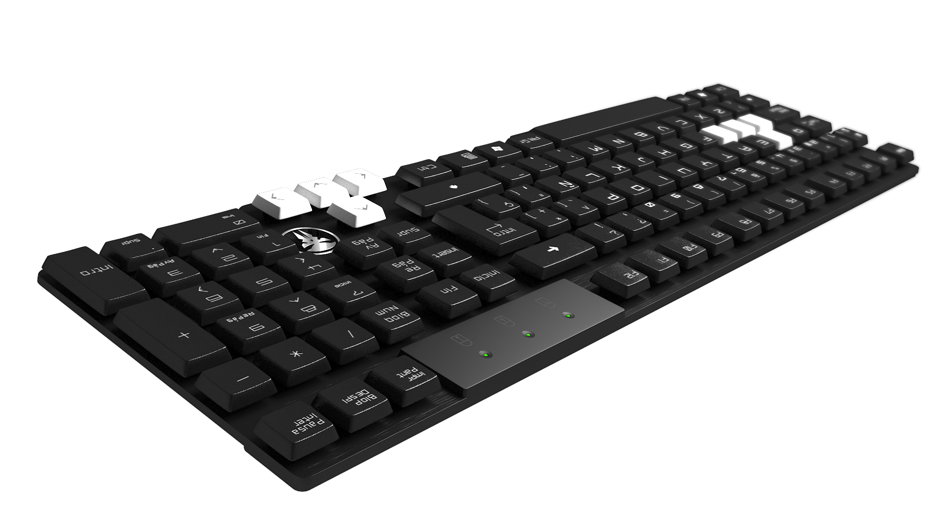 Mars Gaming MKHA0 keyboard USB Black, White – image 7