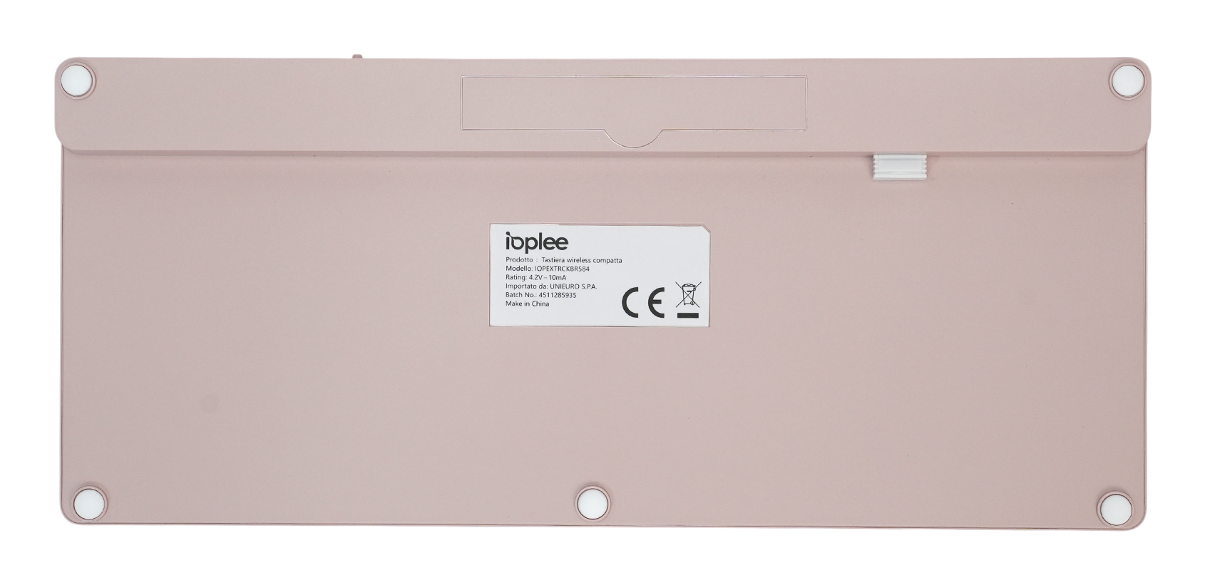 IOPLEE IOPEXTRCKBR584 keyboard Universal RF Wireless + Bluetooth QWERTY Italian Rose – image 2