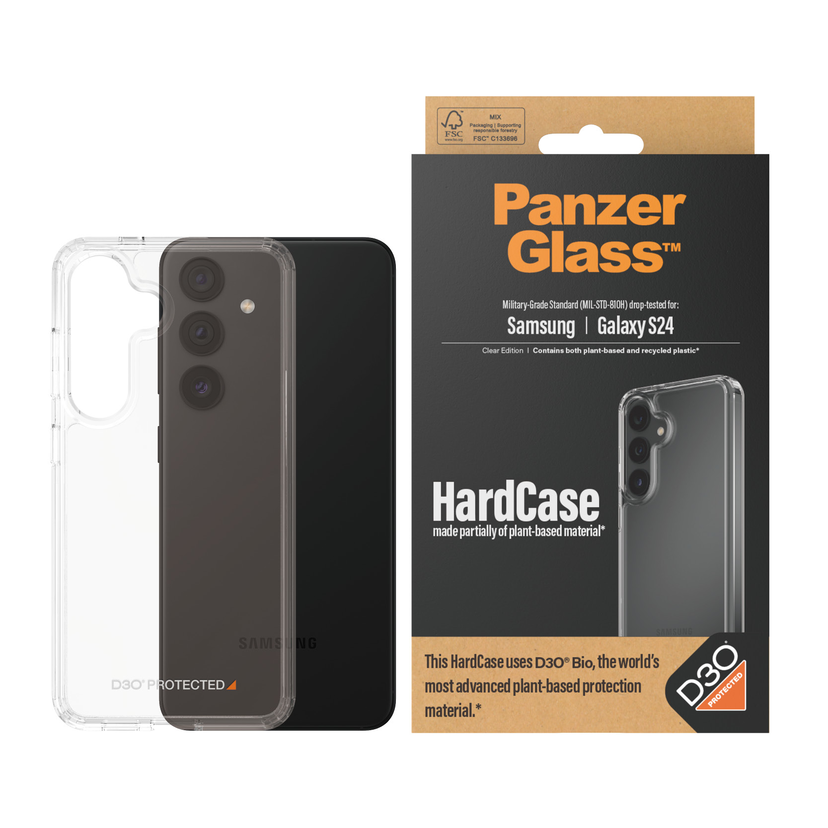 PanzerGlass® HardCase Transparent w. D3O® Samsung Galaxy S24 – image 2