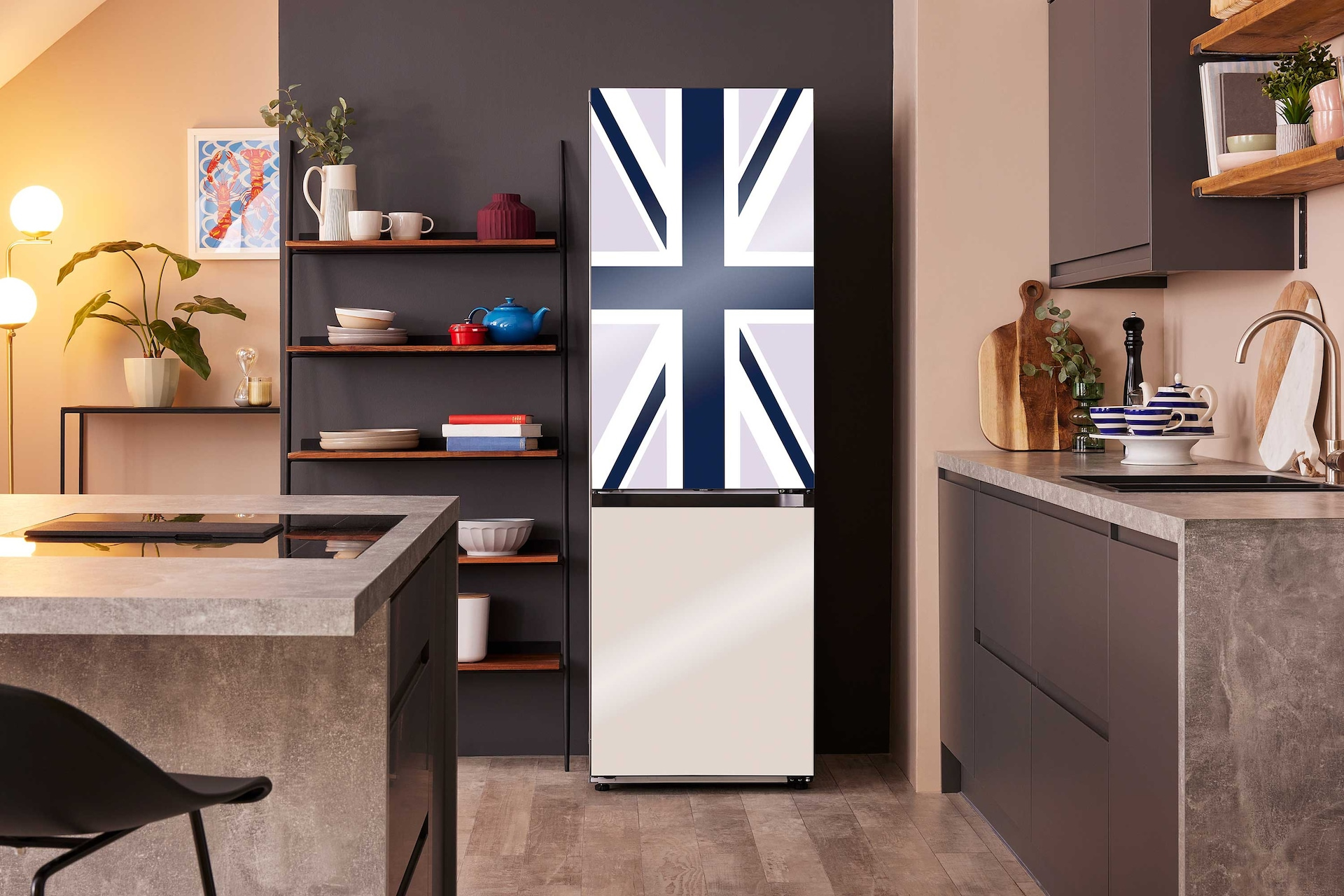 Samsung Platinum Jubliee Bespoke Fridge Freezer (Glass)