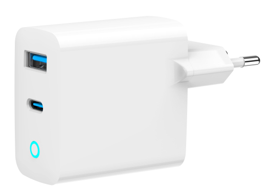 Tolerate 65W GaN CHARGER POWERED BY GEMBIRD WHITE – image 1