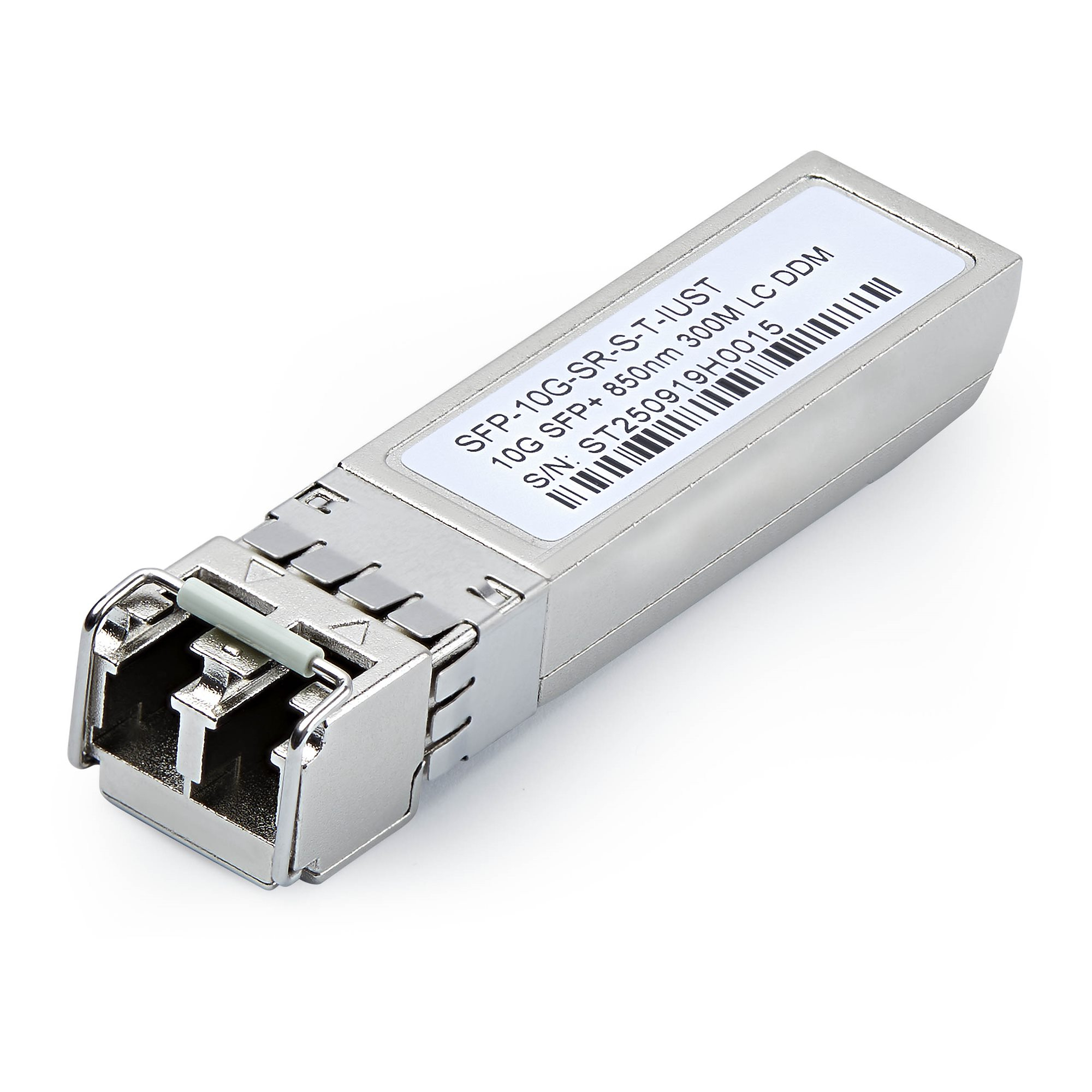StarTech.com Uncoded SFP+ Module, Industrial Temperature Range, 10Gbps, Multi Mode Fiber (MMF), 300m [984ft], LC Transceiver, 850nm – image 1