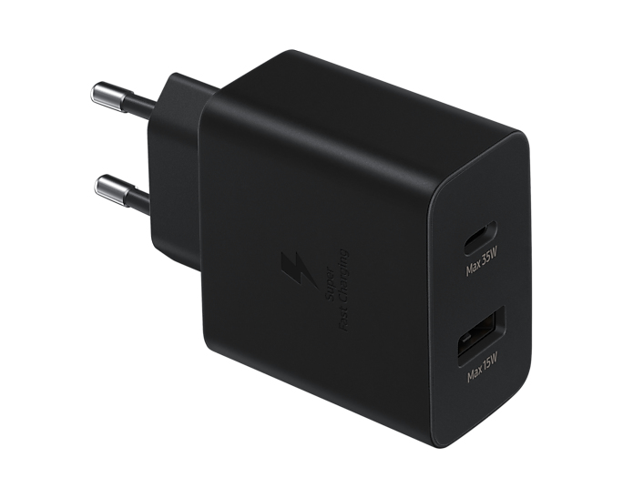Samsung EP-TA220NBEGWW mobile device charger Headphones, Headset, Laptop, Smartphone, Smartwatch, Tablet Black AC Fast charging Indoor