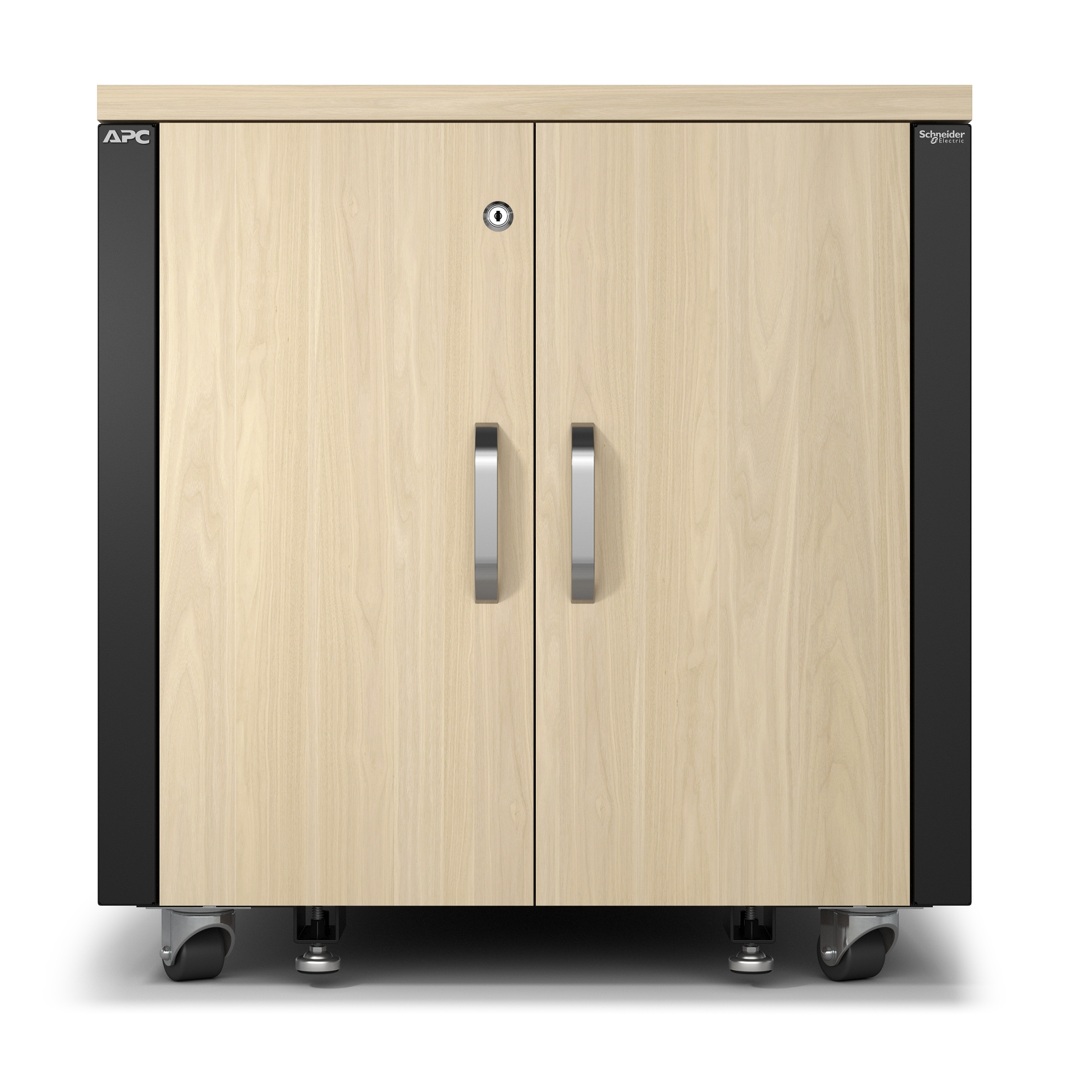 APC NetShelter - Rack (vertical) - soundproof - AC 100-230 V - maple - 12U - 19" - TAA Compliant - for P/N: SMTL1500RMI3UC, SRT2200RMXLAUS, SRTL3KRM1UC, SRTL3KRM1UNC, SRYL20K20RMXLT