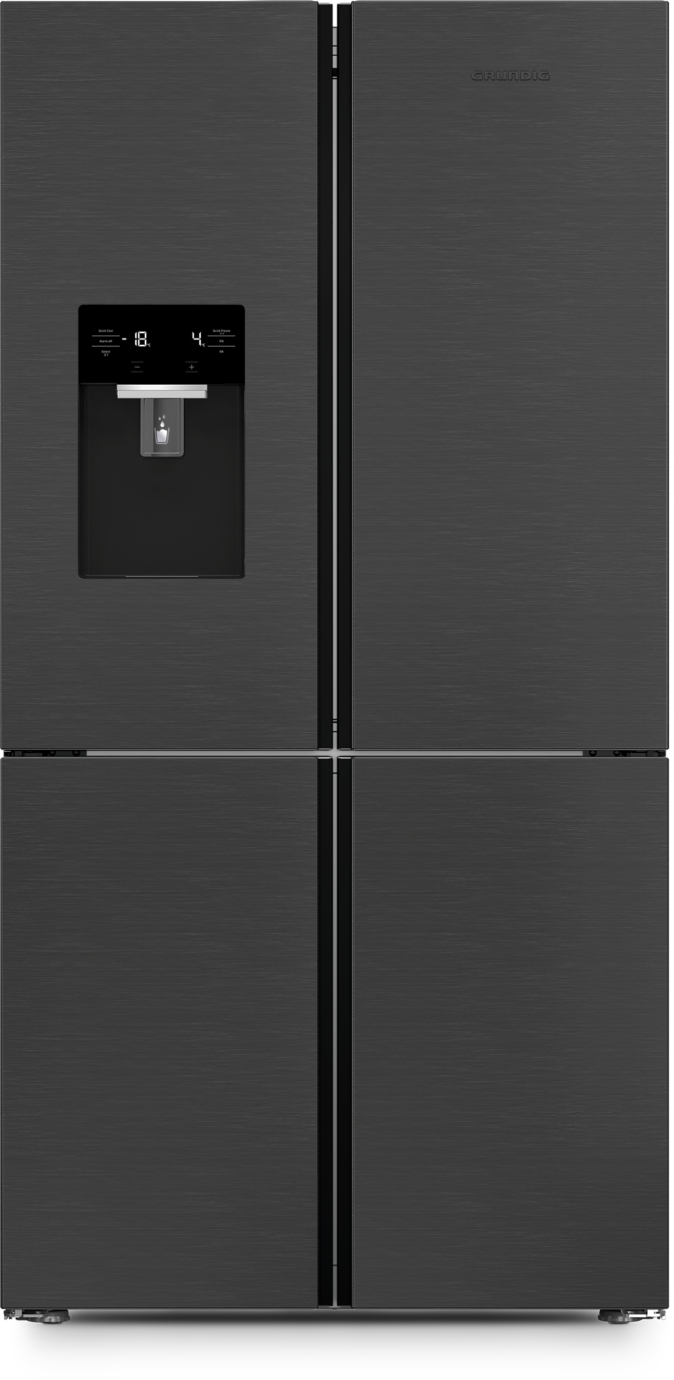 Grundig GQN34220PZ 4 Door American Fridge Freezer With Cool & Freeze Zone
