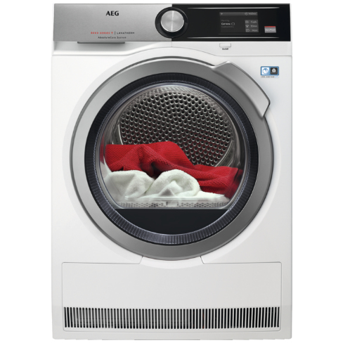 AEG T8DEA866C сушилка для белья Отдельно стоящий Фронтальная загрузка 8 kg Серый, Белый