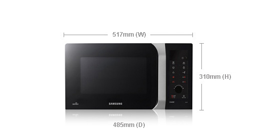 Samsung CE107F-S microwave Black, Silver – image 2