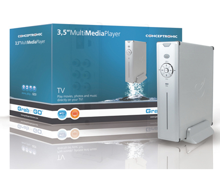 Conceptronic CM3S640 digital media player White – image 3