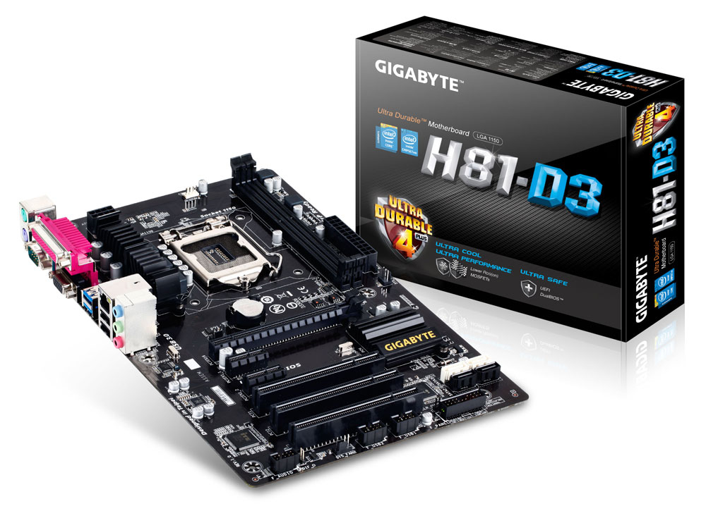 GIGABYTE GA-H81-D3 motherboard Intel® H81 LGA 1150 (Socket H3) ATX – image 4