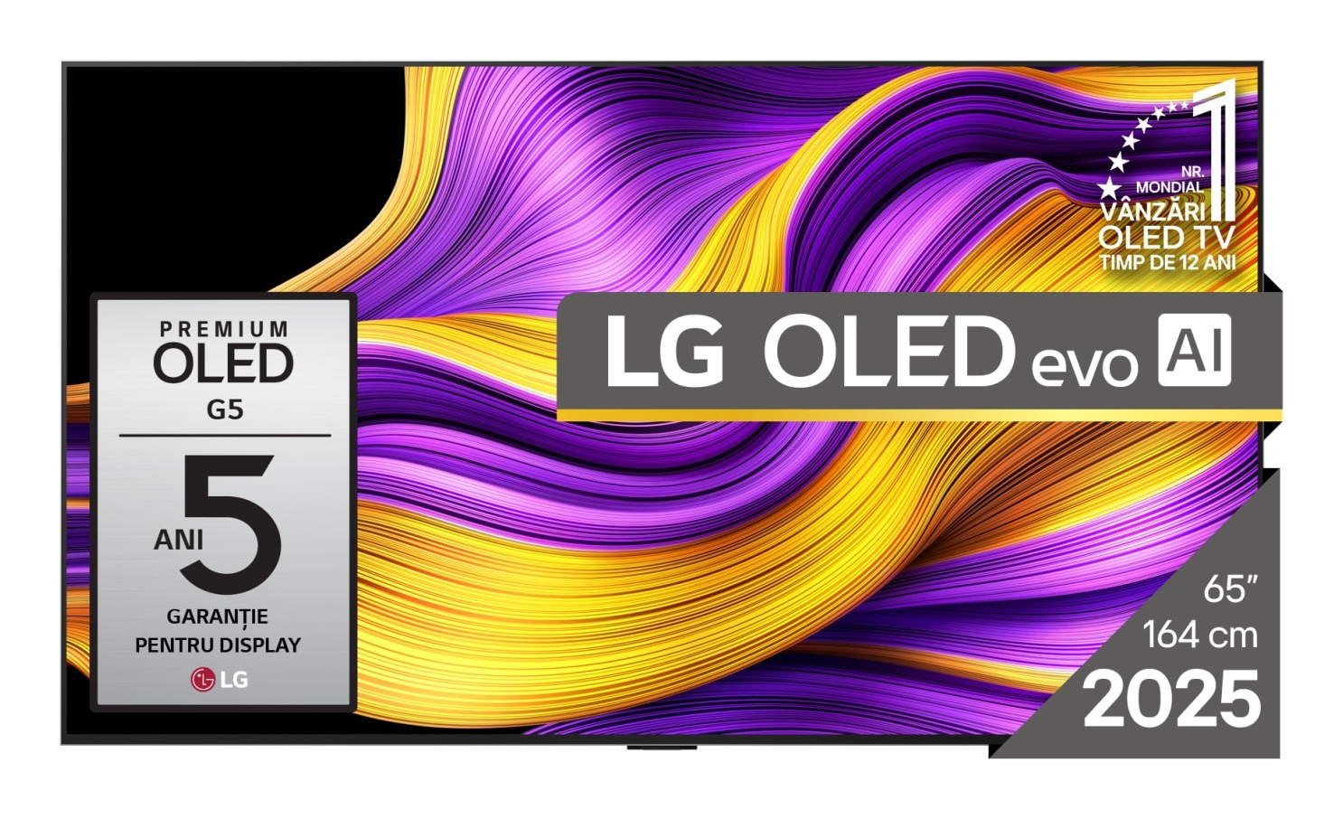 TV LG OLED evo OLED65G51LW 65 4K UltraHD 120Hz Smart TV WebOS HDR10 Dolby Vision AI Gaming — photo 1