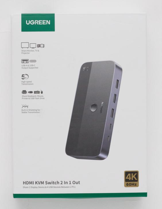 Ugreen 15707 KVM switch Black, Grey – image 2