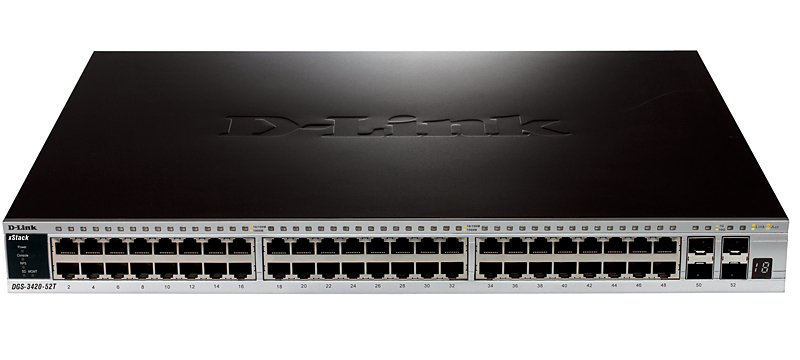 D-Link DGS-3420-52T network switch Managed L2 Black