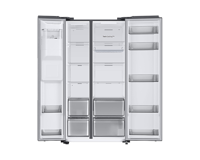 Samsung RS68CG883ESL side-by-side refrigerator Freestanding Aluminium – image 6