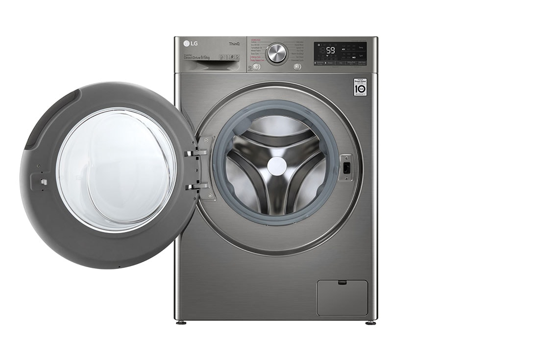 LG F4DV509S2TE washer dryer Freestanding Front-load Chrome – image 2