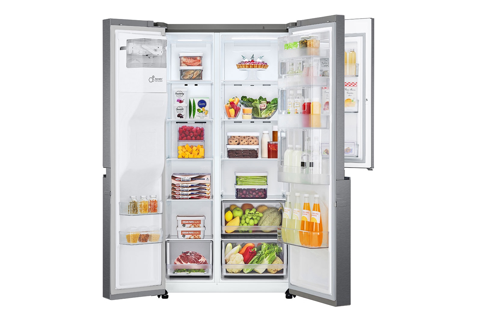 LG GSJV30DSXF side-by-side refrigerator Freestanding – image 5