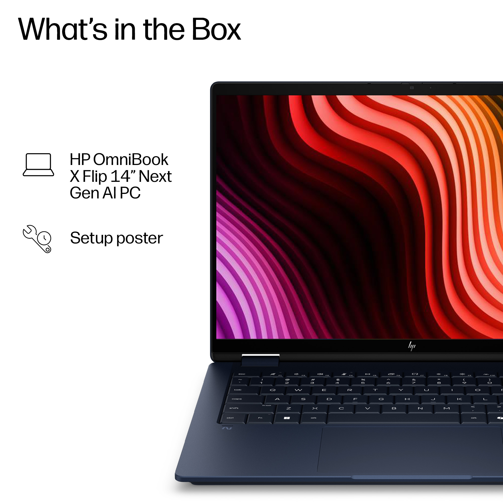 HP DQ8R8EA laptop Copilot+ PC Intel Core Ultra 5 325 35.6 cm (14″) Touchscreen 2K 16 GB LPDDR5x-SDRAM 512 GB SSD Wi-Fi 7 (802.11be) Windows 11 Home Blue image 6
