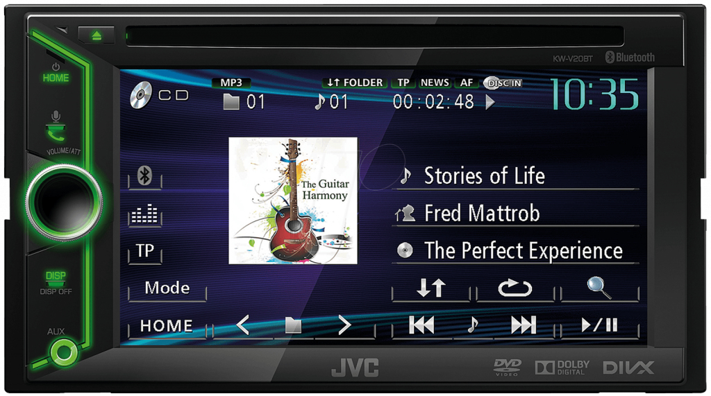 JVC KW-V20BT car media receiver Black Bluetooth