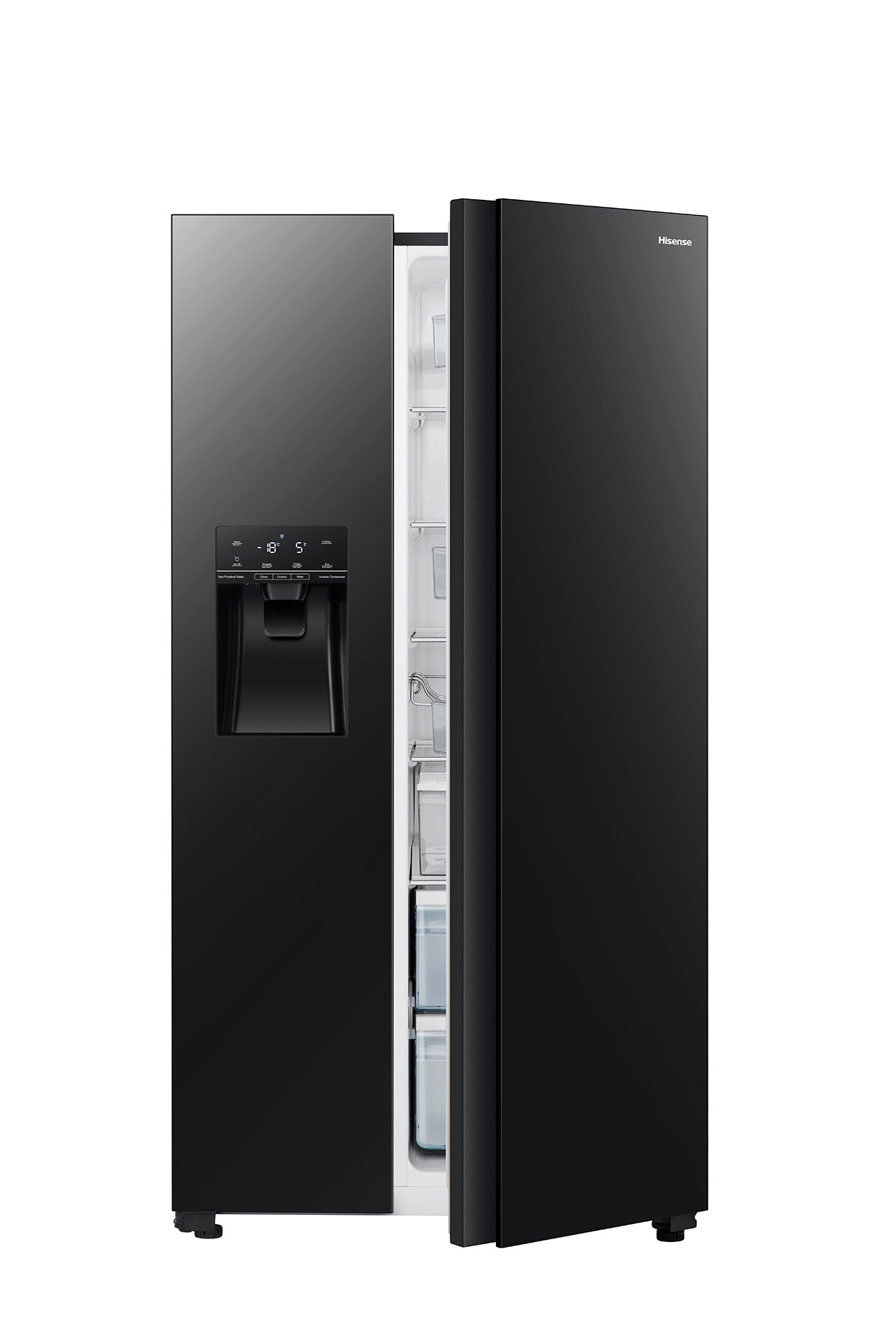 Hisense RS694N4GBE side-by-side refrigerator Freestanding – image 5