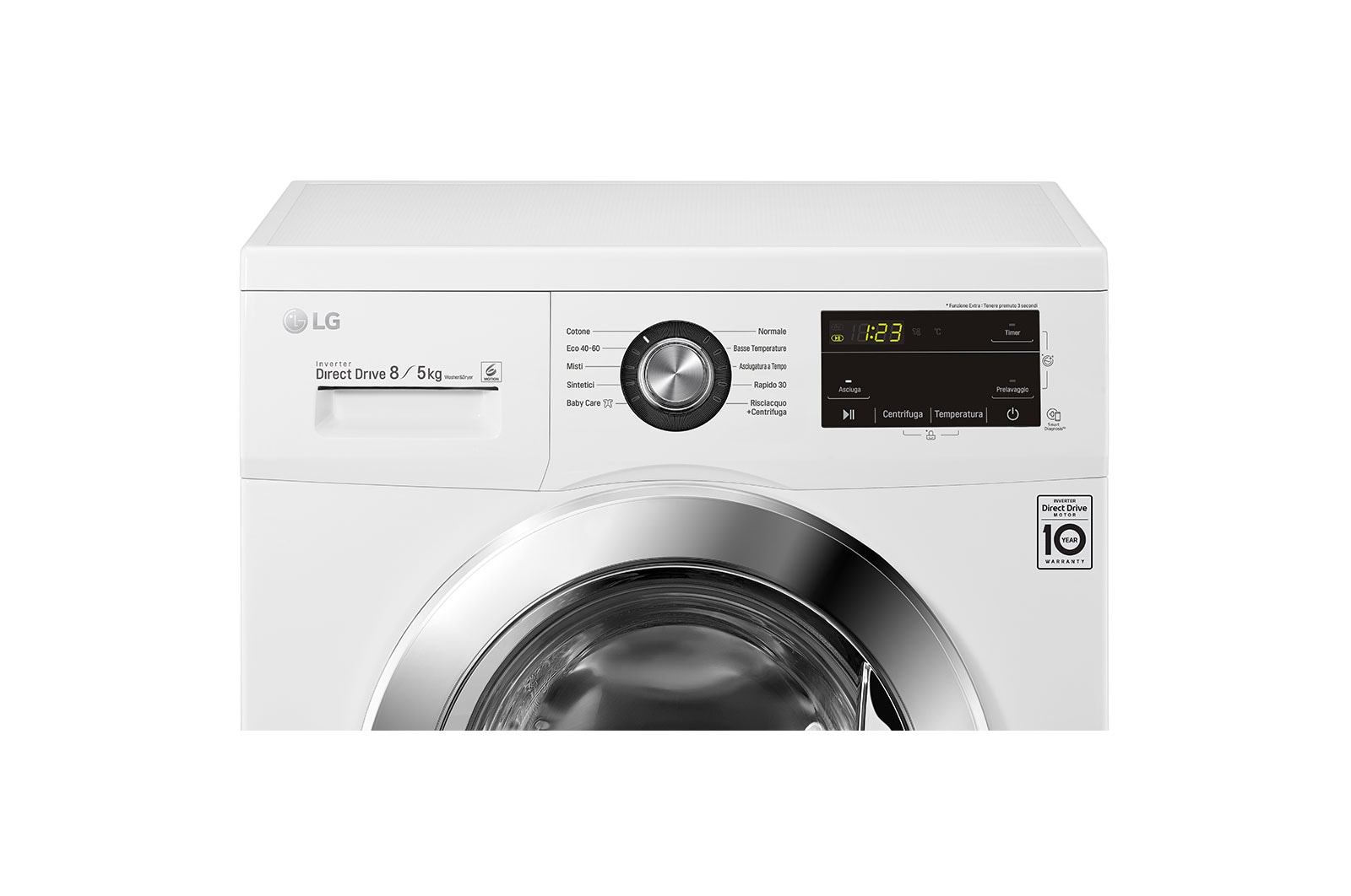 LG F4J3TM5WE washer dryer Freestanding Front-load White – image 4