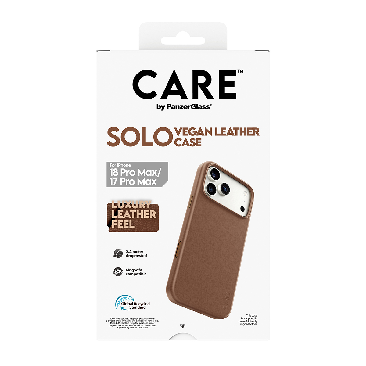 PanzerGlass CARE™ by PanzerGlass® Solo Vegan Leather Case Brown w. MagSafe iPhone 18 Pro Max | 17 Pro Max – image 3