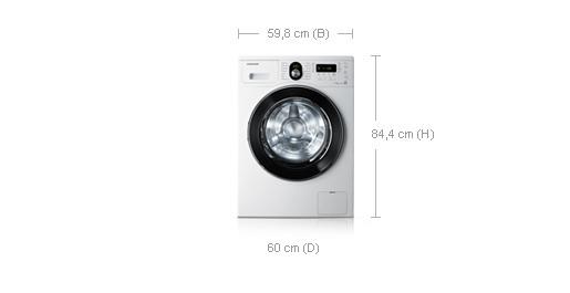 Samsung WF8704FPA washing machine Front-load White – image 2