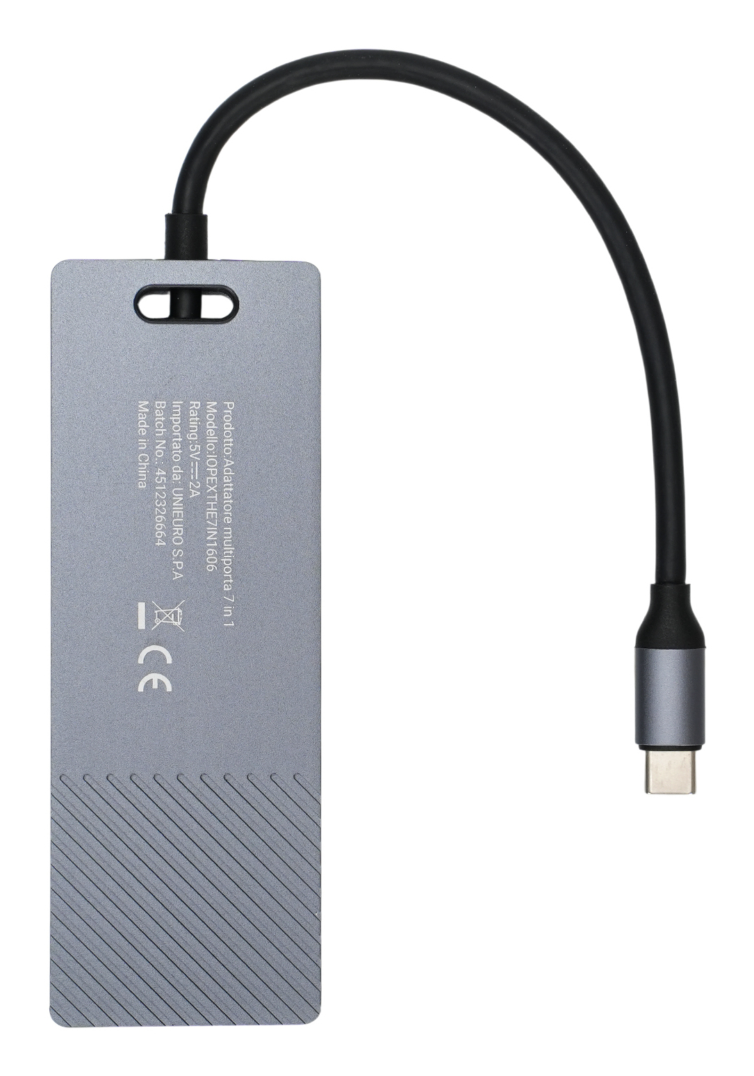 IOPLEE IOPEXTHE7IN1606 interface hub USB Type-C 5000 Mbit/s Grey – image 4