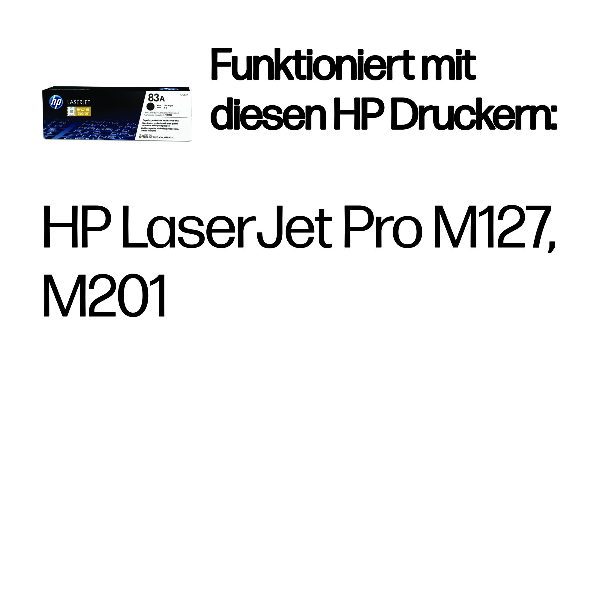 83A Schwarz Original LaserJet Tonerkartusche