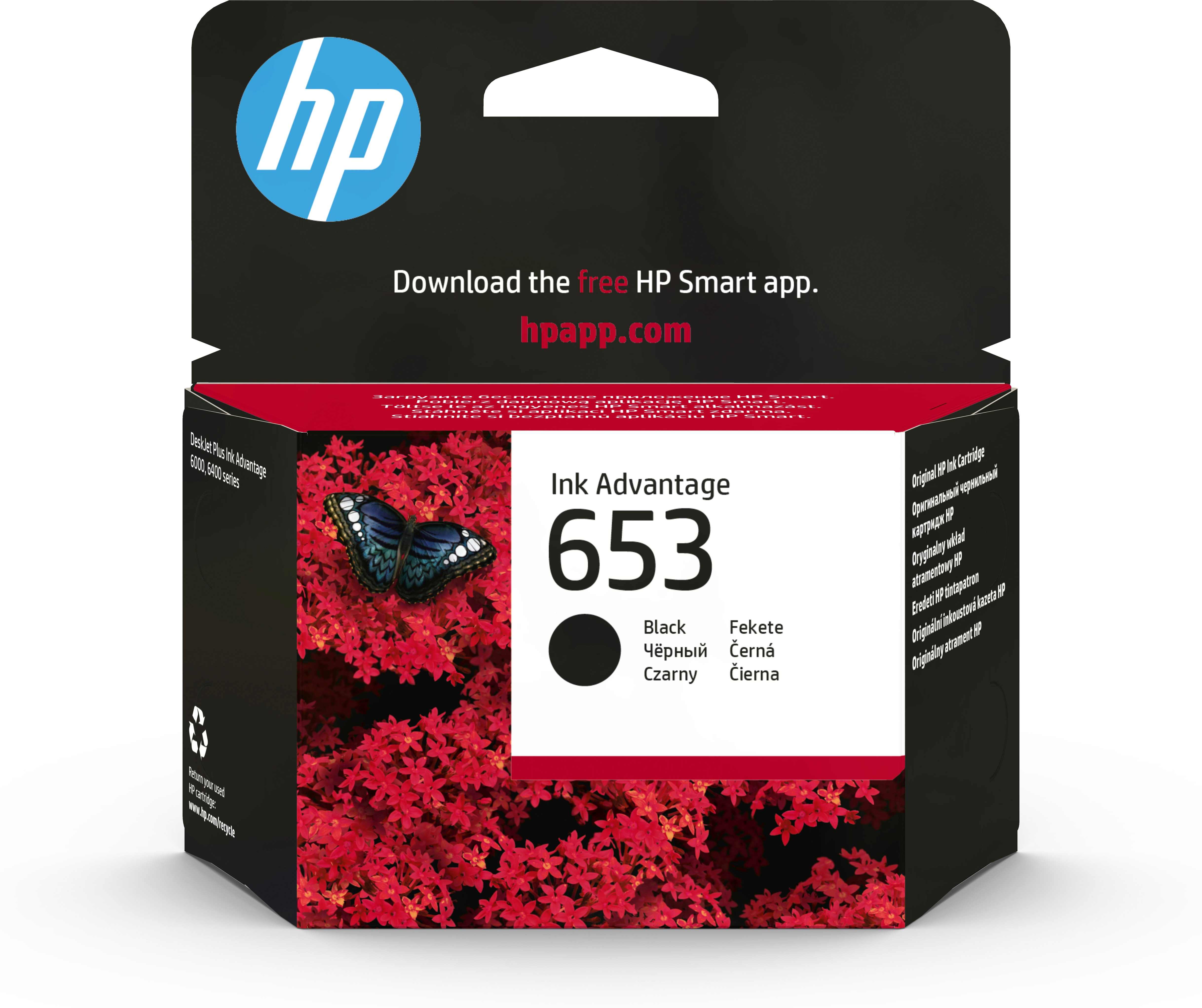 HP Cartuccia inchiostro nero originale Advantage 653 (HP 653 - sort - original - Ink Advanta)