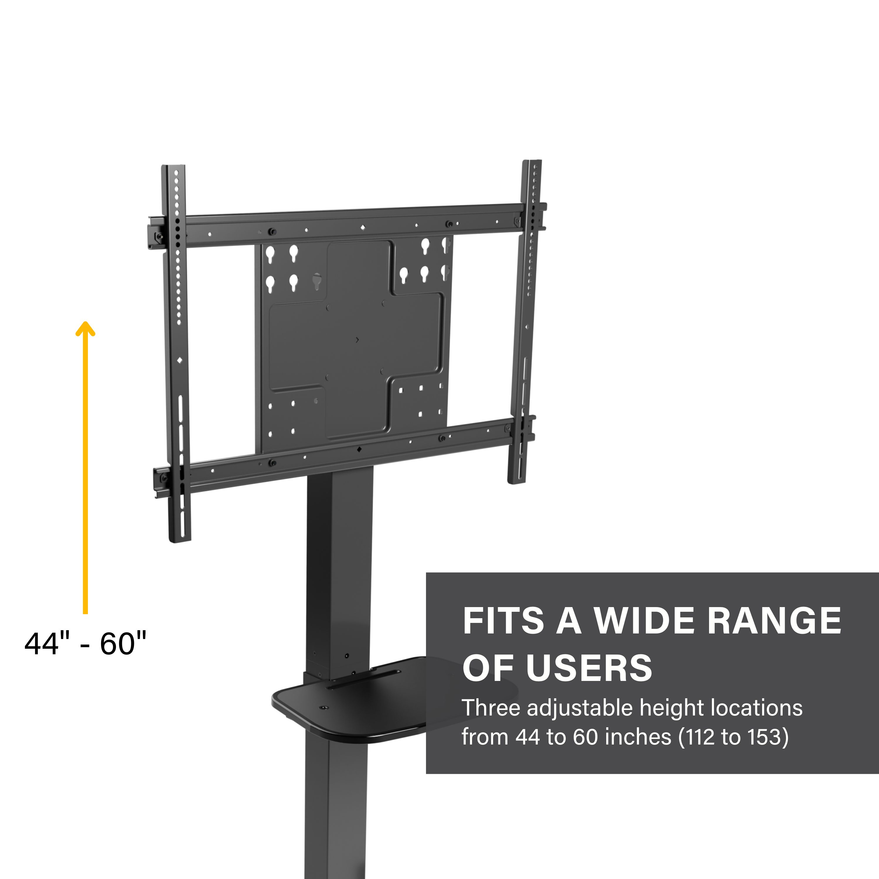 Chief FIT Series RFCUB Mobiler Displaywagen für 55"–86" Displays Schwarz