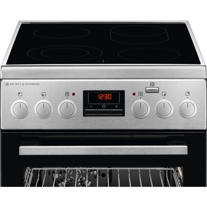 AEG CCB56481BM Freestanding cooker Electric Ceramic hob Stainless steel – image 2