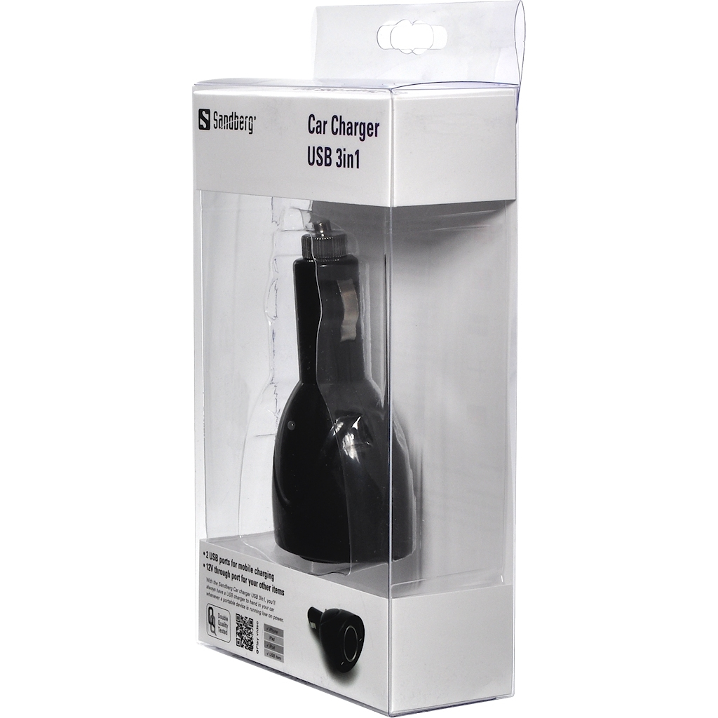 Sandberg Car Charger USB 3in1 – image 3