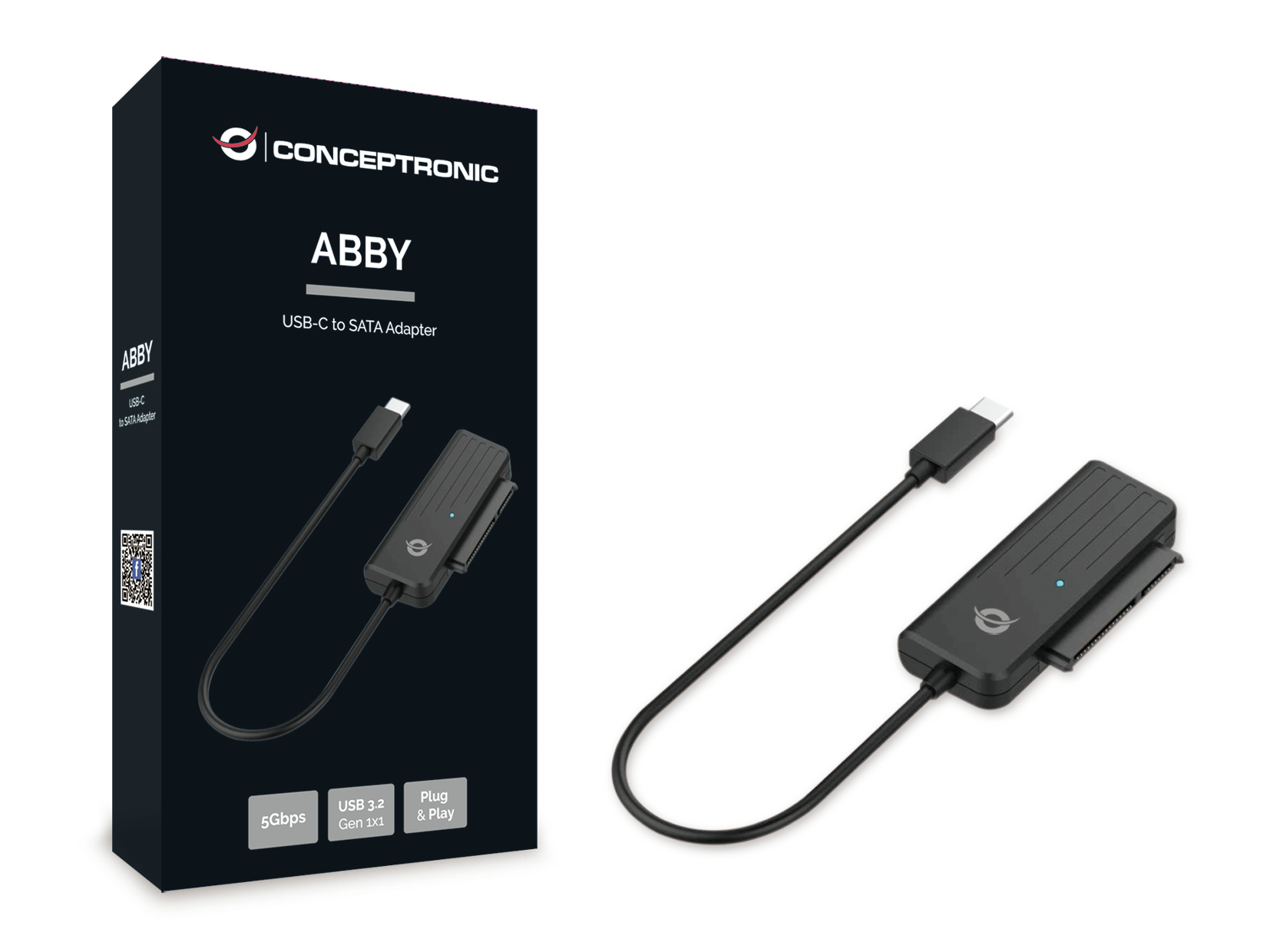 Conceptronic ABBY USB-C to SATA Adapter – image 3