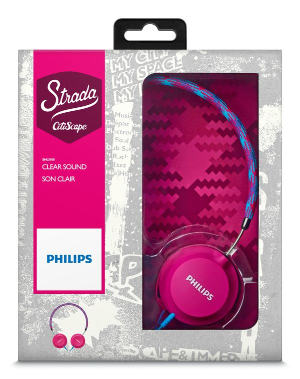 Philips CitiScape Strada SHL5100PK/28 headphones/headset Wired Head-band Pink – image 2