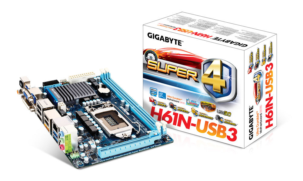 GIGABYTE GA-H61N-USB3 motherboard Intel® H61 LGA 1155 (Socket H2) mini ITX – image 3