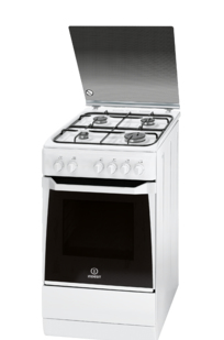 Indesit KN3G21S(W)/HU cooker Freestanding cooker Gas White