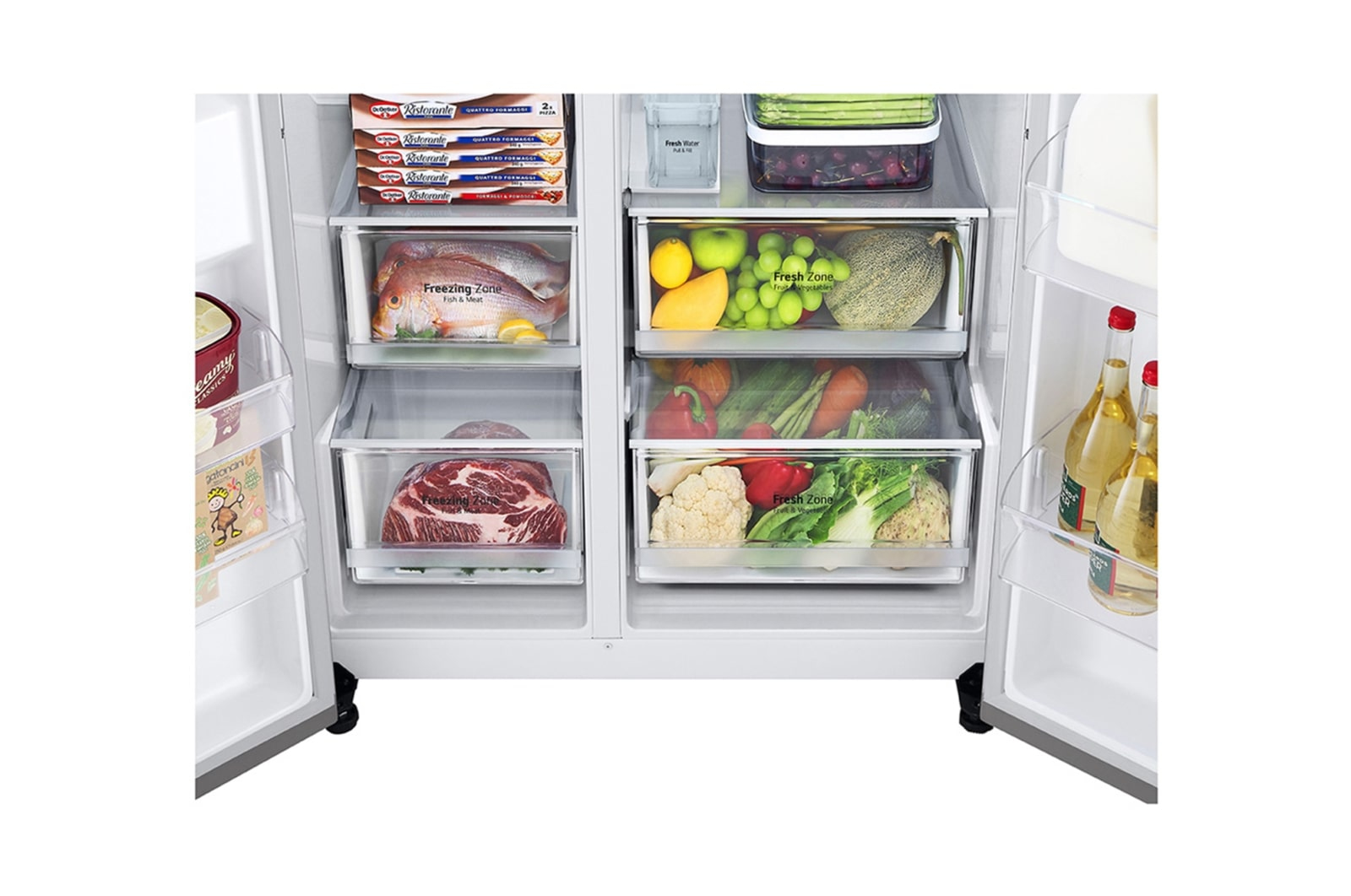 LG GSJV71PZTF side-by-side refrigerator Freestanding – image 4