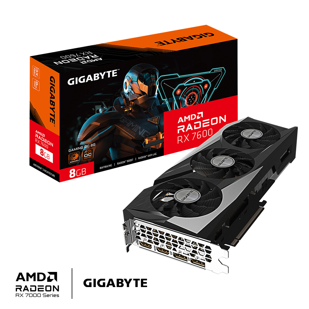 GIGABYTE Radeon RX 7600 GAMING OC 8G – image 2