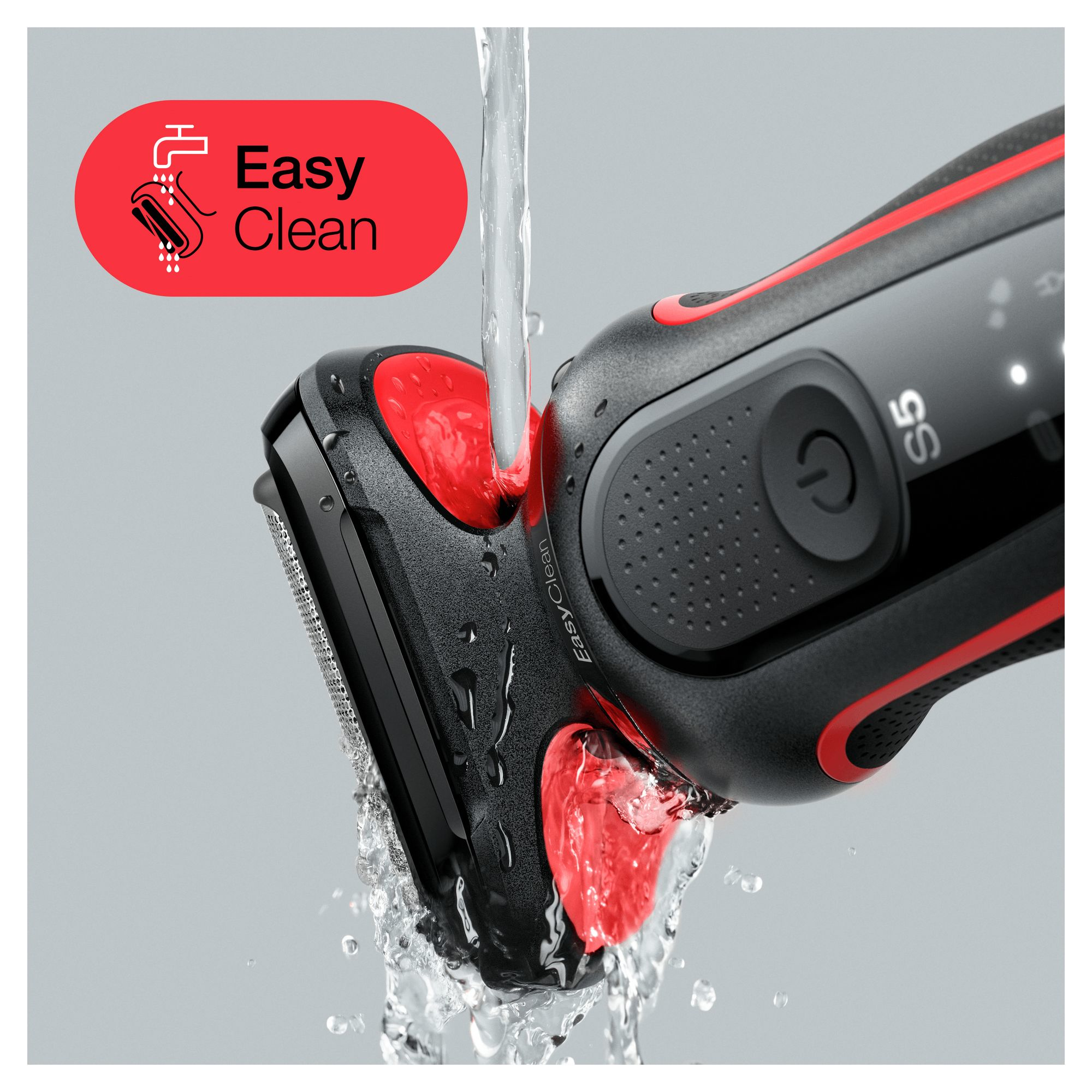 Braun Series 5 50-R1200s Foil shaver Trimmer Red – image 2