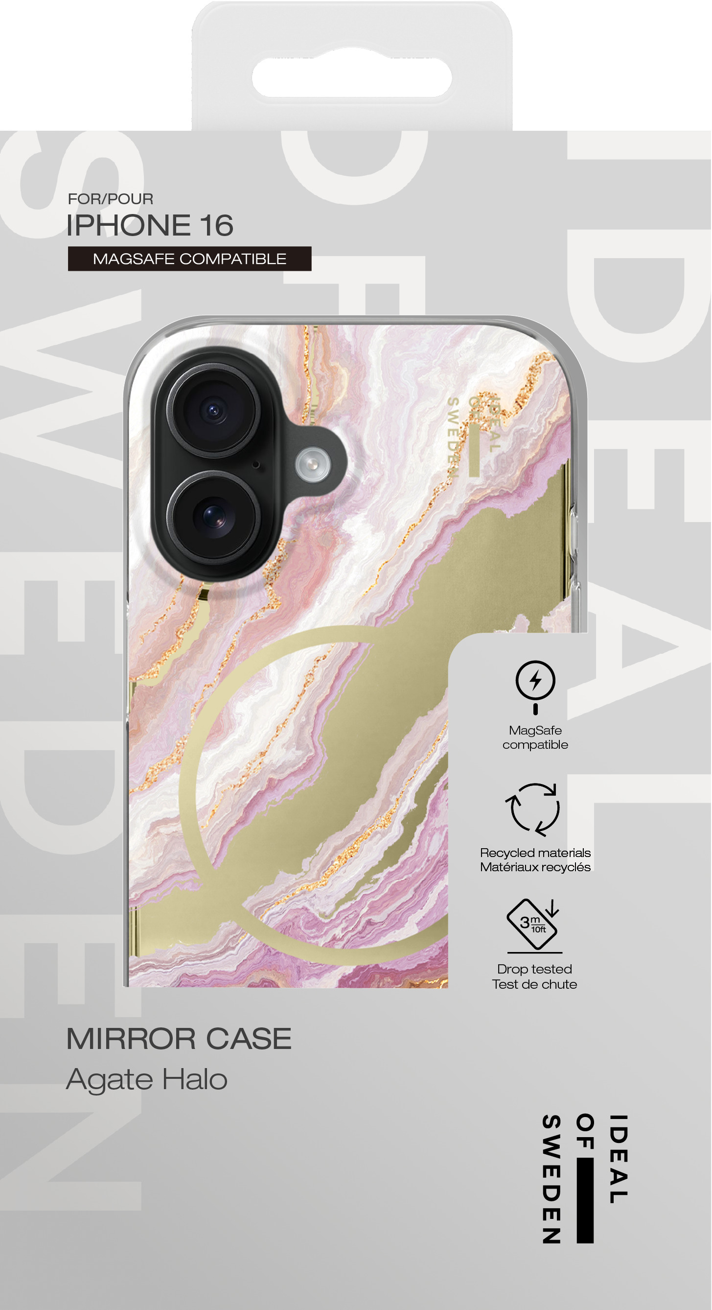 iDeal of Sweden Mirror Case MagSafe iPhone 16 Agate Halo – image 4