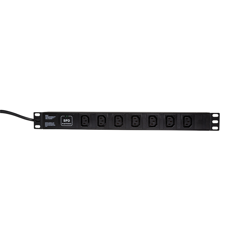 LogiLink PDU7A01 power distribution unit (PDU) 7 AC outlet(s) 1U Black